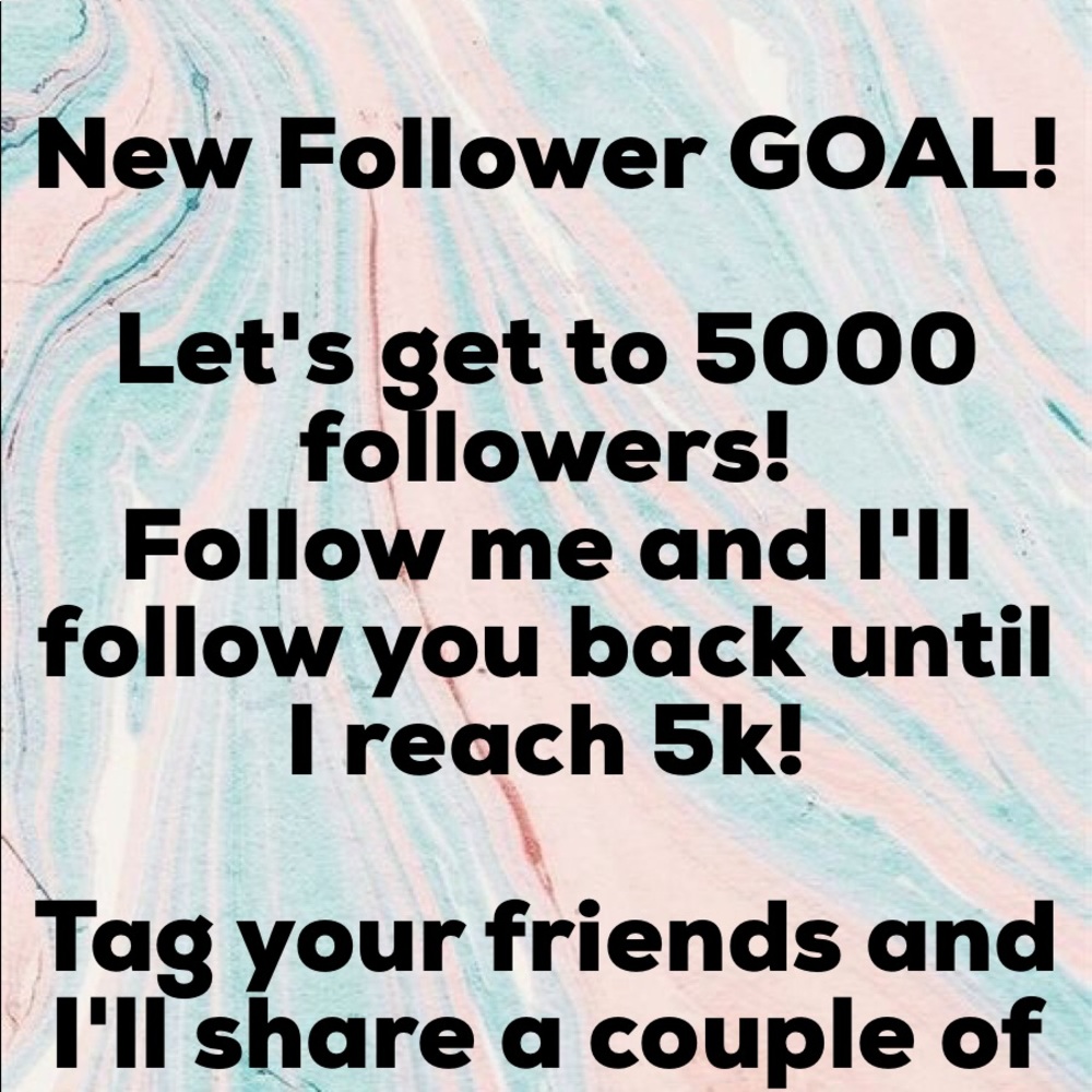 LETS GET TO 5000 Followers!